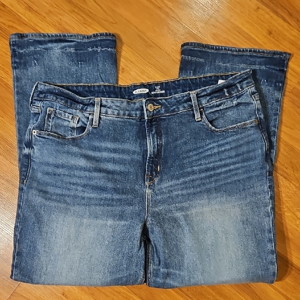 Old Navy Flare Ankle High Rise Jeans Size 16